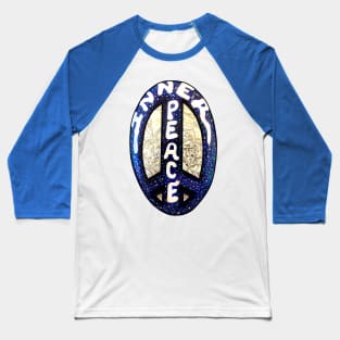 Galactic Inner Peace Sign Baseball T-Shirt